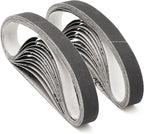 1/2" x 12" Knife Sharpener Replacement Belts Kit, 400 Medium Grit Sanding Belts for Work Sharp Original Knife Sharpener & Tool Sharpener,24 Pack