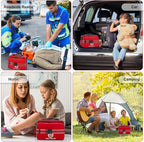 Professional 500 Piece Emergency First Aid Kit for Home, Car, Travel, Camping, Truck, Hiking, Sports, Office, Vehicle & Outdoor Emergencies - Emergency Medical Kit, Large First Aid Kit Survival