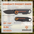 2-Pack Compact Pocket Knife + EDC Pocket Knife - 8Cr13MoV - Lightweight and Versatile Knife