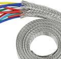 Tinned Copper Wire Shielding Sleeve, Expandable Ground Strap Wiring Braided Sleeving Metal Mesh Sheathing Cabling Wiring Protector (1/2inch - 36ft)