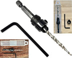 FTG USA Countersink Drill Bit for Wood with Tapered Drill Bit #8 (11/64")
