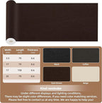 Leather Repair Patch, 35X79 inch Strong Sticky Repair Patch Self Adhesive Waterproof, DIY Large Patches for Couches, Furniture, Sofa, Car, Chair (DBrown, 35X79 inch)
