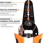 Wirefy Wire Stripper and Cutter - Wire Stripping Tool for Solid and Stranded Wires 22-10 AWG