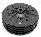 SIGNI 5 Pack SiC Plastic Back Grinding Wheel for Granite/Marble/Concrete and Glasses (7 INCH, 8 GRIT)