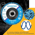 10 Pack Strip Discs Stripping Wheel 4.5 inch for Angle Grinder Clean and Remove Paint Coating Rust Welds Oxidation (4-1/2" x 7/8")