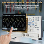 OWON Digital Oscilloscope ADS802A 70 MHz with Dual Channel 12 Bits Vertical Resolution Lab Oscilloscope with 1.25GSa/s Sample Rate 700,000 Wfms/s Waveform Capture Rate with 7 inch Display(70MHz/2CH)
