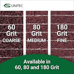 CS Unitec | 47313 | PTX Interleaf Combi Wheel | 180 Grit Metal & Wood Buffer Polisher Machine Attachment for Grinder Tool | 4" Diameter x 4-1/8" Wide (Made in Germany)