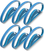 30 Pcs 1/2x18 Zirconia Sanding Belts, 1/2 x 18 Inch Zirconia Sanding Belts 60 Grit for Belt Sander, 1/2 x 18 Sanding Belts for Metal (1/2x18in, 60 Grit)
