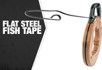Southwire 58279740 1/4 in. 25 ft. Flat Steel Fish Tape