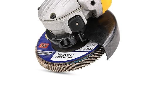 BHA High Density Zirconia Flap Discs Jumbo Grinding Wheels XL Type 27, 4.5" x 5/8"-11, 5 Pack (36 Grit)
