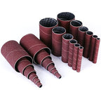 LotFancy 24PCS Spindle Sander Sleeves, Sanding Sleeves for Oscillating Sander, 60 80 120 240 Assorted Grit Sandpaper, 4-1/2” Length, 1/2”, 3/4”, 1”, 1-1/2”, 2”, 3” Diameter