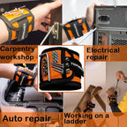Magnetic Wristband for Tools Holder Wrist Magnets 15 Magnets for Carpenter DIY Handyman Compatible with Screws Nails Drilling Bits Woodworking Tools for Men Gifts for Men
