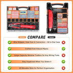 Ultimate All-in-ONE Heat Shrink Solder Seal Wire Connectors Kit – Wire Striper, Heat Gun, Kuject 2000PCS Waterproof Solder Stick Butt Connectors, Electrical Wiring Connector Kit for Marine Automotive