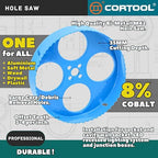 6 Inch Hole Saw with Arbor for Metal and Wood Cutting, Bi-Metal Hole Cutter, 6" Hole Saw Kit for Drywall, Wood, PVC Boards, Fiberglass and Vent Pipes