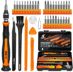 JOREST 38Pcs Small Precision Screwdriver Set (S2 Steel), Magnetic Screwdriver Set with Torx T5 T6 T8, Mini Repair Tool Kit for Macbook, Computer, Laptop, iPhone, PS4 PS5, Xbox, Switch, Glasses, Watch