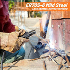 UNIFAMILY 1LB TIG Welding Rod ER70S-6, 1/16" x 16"Mild Steel TIG Welding Rods, Carbon Steel TIG Welding Filler Rod, Low Splatter Corrosion Resistance, Tig Filler accessories (1/16" x 16" 1LB)