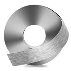 GSCIT Club Grey Silver Edge Banding, 2 Inch x 50ft Aluminum Brushed Edge Banding PVC Edge Trim for Cabinet Repair Furniture