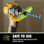 BullseyeBore Core CG1-101 Drill Guide for Straight Holes - Magnetic Drill Attachment with High Vis Green Laser for Visual Worksurface Alignment - Compatible with Common & Specialty Bits from 2” to 8”