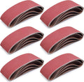 4 x 24 inch Sanding Belts, 120 Grit Aluminum Oxide Belt Sander Sanding Belt, 4x24 Belt Sander Belts for Woodworking, 24 Pack(4x24in, 120 Grit)