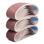 3×18 Inch Belt Sander Sanding Belt, 21 Pack Belt Sander Paper 40/60/80/120/180/240/400 Grits Assortment Aluminum Oxide Sanding Belts for Belt Sander Knife Sharpening Wood Metal Polishing