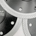 DT-DIATOOL Diamond Tile Blade 4-1/2 Inch 5pcs Diamond Turbo X Mesh Rim Segement Circular Saw Blade for Procelain Ceramic Stoneware Marble Granite Fits 5/8"-7/8" Arbor