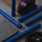 Tandefio 8 Pcs Welding Rod Storage Tube 40 Inch Tig Rod Storage Canisters Welding Electrode Holder Airproof Waterproof Container(Blue)