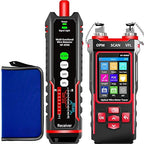 NF-859GT Network Cable Tester with Optical Power Meter10mw DualHead Visual Fault Locator,for POE/RJ45RJ11CAT5 CAT6 CAT3 Tone Probe KitEthemet Wire TracerFiber Tester LAN Network Tools