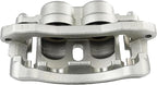 SCITOO 18B4814 18B4815 Rear Left & Right Disc Brake Calipers w/Bracket Fit For Chev For Silverado 3500 2001-2006,For GMC For Sierra 3500 HD 2007-2010, Double Pistons