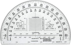 Degrees Mils Meters Yards Protractors