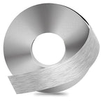 GSCIT Club Silver Edge Banding, 2 Inch x 100ft Aluminum Brushed Edge Banding PVC Edge Trim for Cabinet Repair Furniture