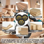 6-1/2 Inch Circular Saw Blade 24T 40T 60T Combo,6-1/2 Saw Frame Ultra Fine Finish Circular Saw Blade,Compatible with for DEWALT,Makita,Skil Saw,for Cutting Lumber,Plywood Material,5/8 Inch Arbor