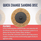 2" SCM Surface Condition Disc, 2 R-Type Super EDG 50MM, Coarse Grade, Premium Non-Woven, 20Pcs