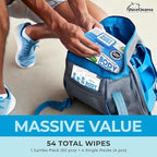 Dura Cleanse Body Wipes for Adults Bathing No Rinse (2 Pack) 100 XL Shower Wipes + 8 Travel Bath Sheets - 9" x 12" Extra Thick Adult Disposable Washcloths for Elderly Incontinence & Camping Essentials
