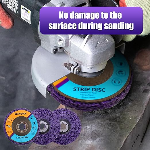 20 Pack Strip Discs Stripping Wheel for Angle Grinder, 4-1/2" x 7/8" Rust Remover Discs, Clean and Remove Paint Coating Rust Welds Oxidation