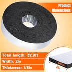 PAMASE 32.8ft Pipe Insulation Tape Wrap - Outdoor Winter Cold Hot Water Pipe Winterizing Self-Adhesive Foam with Aluminum Foil, Heat Preservation Reduce Heat Loss, 2" Wide