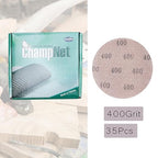 Mesh 5 inch 6 inch Sanding Discs 35PCS Hook and Loop Sanding Discs, Dust-Free, Ideal for Metal, Wood, Composites, Stock Removal, and Fine Finishing (6in, 400 Grit)