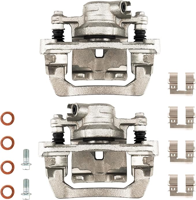 Torchbeam Rear Brake Calipers Set for Subaru 2009-2013 Forester, Subaru 2015-2021 WRX, Subaru 2008-2011 Impreza 2.5L, Rear Left and Rear Right Calipers Replace # 19B3425+19B3424