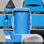 Boat Trash Can, Portable Boat Trash Bag, Reusable Boat Garbage Bag, Easy to Install & Clean, 3.96 Gallons Multi-Purpose Boating Equipment Accessories for Fishing Kayak Pontoon Boat (1PCS Blue)