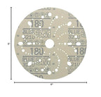 3M Hookit Blue Abrasive Disc 321U Multi-Hole, 36176, 6 in, 180, 50 Discs