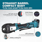 Mini Pro Press Tool kit with 3 Copper Pro Press Jaws 1/2", 3/4", 1", Brushless Motor, 2pcs Battery, Fast Charger & Carrying Case