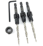 FTG USA Countersink Drill Bit Set for Wood with Tapered Drill Bit 3 Pc #8 (11/64")