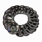 Merryland Flap Disc 4 1/2 inch Metal for Angle Grinder, 4.5inch 60 Grit T29 Flap Wheel 20 Pack, Blue Zirconium Corundum INOX Stainless Steel Iron Universal, Craft-Line FC1107314-20