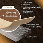 GSCIT Club Maple Edge Banding, 7/8 inch x 25ft roll of Veneer Edge Banding Preglued Flexible, Wood Tape Banding for Cabinet Repair Furniture
