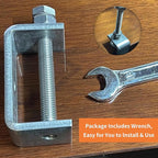 304 Heavy Duty Stainless Steel C Clamps 2 1/2 Inch Tiger Clamp Woodworking Clamp,Features Stable Wide Jaws and Protective Pads (4 Pcs)