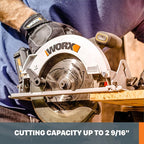 Worx Nitro WX520L.9 20V Power Share 7.25" Cordless Circular Saw with Brushless Motor (Tool Only)