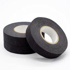 Wire Harness Cloth Tape, 3/4-Inch by 49-Foot (5 Rolls), Speaker Wiring Harness Cloth Tape, Black Adhesive Fabric Tape, for Automobile Electrical Wire harnessing Noise Dampening Heat Proof