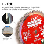 Circular Saw Blades Woodworking TA Series,7-1/4" 24-Tooth 5/8" Arbor Framing/General Purpose Saw Blade,Special Anti-Thermal Adhesion Coating on Cutting Edges -TA, 7-1/4" 24T TA