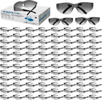 Safety Glasses Ansi Z87.1 Clear Safety Glasses Bulk Impact Resistant Lens Protective Eyewear for Men Women