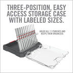 Real Avid 11-Piece Pin Punch Set - Portable All-in-One Punch Set with Storage Case - Choose Between Roll Pin, Standard or Brass and Steel Set