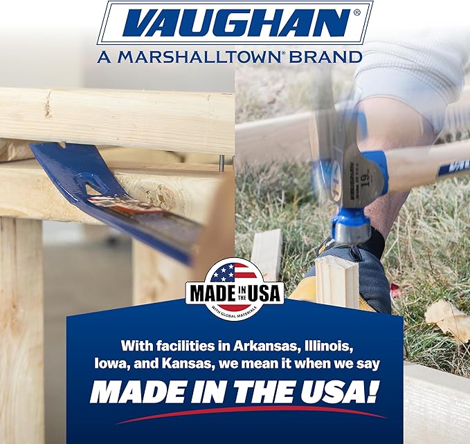 VAUGHAN Hand Drilling Hammer, Made In The USA, Ideal For Chisels, 48 oz, HD3, VN19110